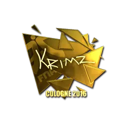 Sticker | KRIMZ (Gold) | Cologne 2016
