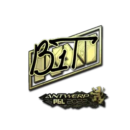 Sticker | b1t (Gold) | Antwerp 2022