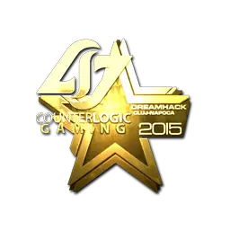 Sticker | Counter Logic Gaming (Gold) | Cluj-Napoca 2015