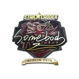Sticker | somebody (Gold) | Berlin 2019