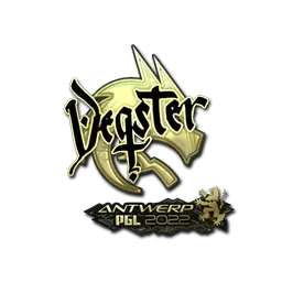 Sticker | degster (Gold) | Antwerp 2022