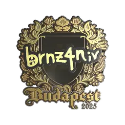 Sticker | brnz4n (Gold) | Budapest 2025
