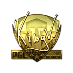 Sticker | kNgV- (Gold) | Krakow 2017