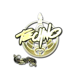 Sticker | Techno4K (Gold) | Paris 2023