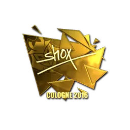 Sticker | shox (Gold) | Cologne 2016