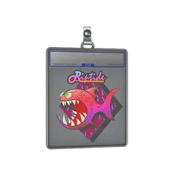 Sticker Slab | Pink Jaggyfish