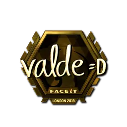 Sticker | v4lde (Gold) | London 2018