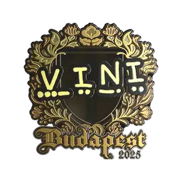 Sticker | VINI (Gold) | Budapest 2025