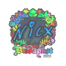 Sticker | nicx (Holo) | Budapest 2025