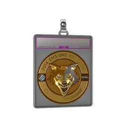 Sticker Slab | Gold ESL Wolf (Foil) | Katowice 2014