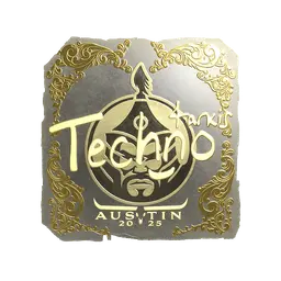 Sticker | Techno4K (Gold) | Austin 2025
