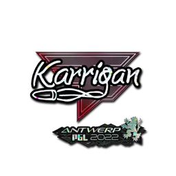 Sticker | karrigan (Glitter) | Antwerp 2022