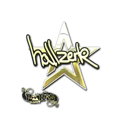 Sticker | hallzerk (Gold) | Paris 2023