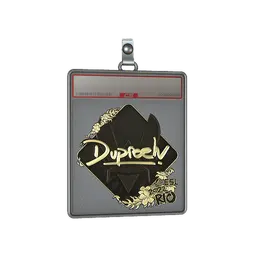 Sticker Slab | dupreeh (Gold) | Rio 2022