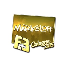 Sticker | markeloff (Gold) | Cologne 2015