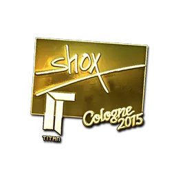 Sticker | shox (Gold) | Cologne 2015