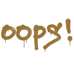 Sealed Graffiti | Oops (Desert Amber)