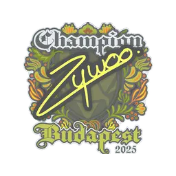 Sticker | ZywOo (Champion) | Budapest 2025