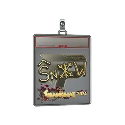 Sticker Slab | snow (Gold) | Shanghai 2024