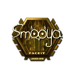 Sticker | smooya (Gold) | London 2018