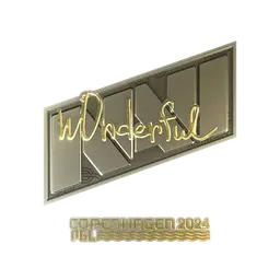 Sticker | w0nderful (Gold) | Copenhagen 2024