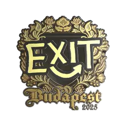 Sticker | exit (Gold) | Budapest 2025