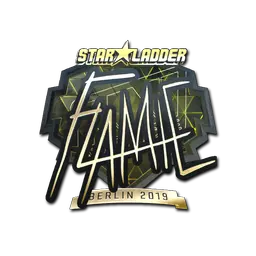 Sticker | flamie (Gold) | Berlin 2019