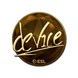 Sticker | device (Gold) | Katowice 2019
