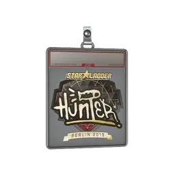 Sticker Slab | huNter- (Gold) | Berlin 2019