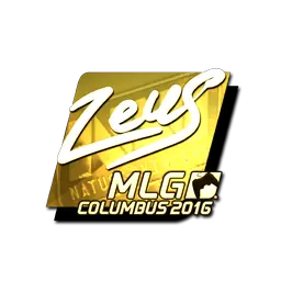 Sticker | Zeus (Gold) | MLG Columbus 2016