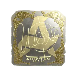 Sticker | woxic (Gold) | Austin 2025