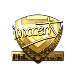 Sticker | innocent (Gold) | Krakow 2017