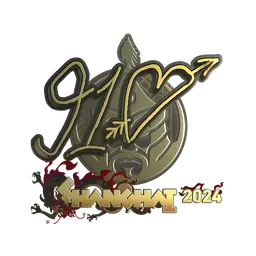Sticker | 910 (Gold) | Shanghai 2024