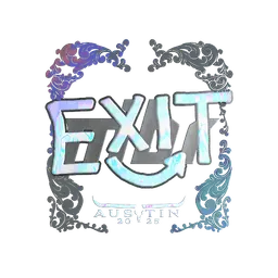 Sticker | exit (Holo) | Austin 2025