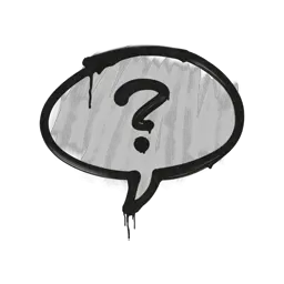 Sealed Graffiti | Question Mark (Shark White)