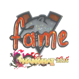 Sticker | fame (Glitter) | Shanghai 2024
