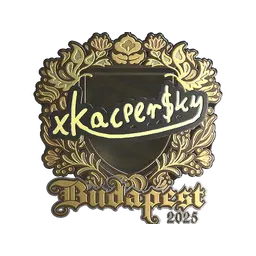 Sticker | xKacpersky (Gold) | Budapest 2025