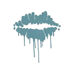 Sealed Graffiti | Kiss (Wire Blue)