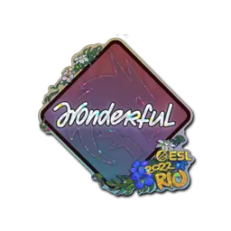 Sticker | w0nderful (Glitter) | Rio 2022