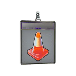 Sticker Slab | Cone Zone (Holo)