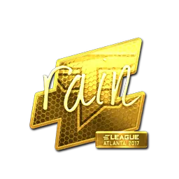 Sticker | rain (Gold) | Atlanta 2017