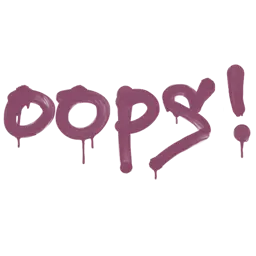 Sealed Graffiti | Oops (Princess Pink)