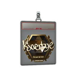 Sticker Slab | Kjaerbye (Gold) | London 2018