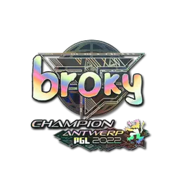 Sticker | broky (Holo, Champion) | Antwerp 2022