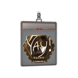 Sticker Slab | yay (Gold) | London 2018
