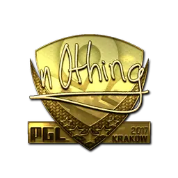 Sticker | n0thing (Gold) | Krakow 2017