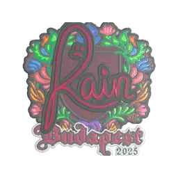 Sticker | rain (Embroidered) | Budapest 2025