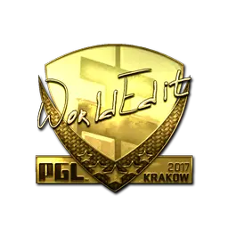 Sticker | WorldEdit (Gold) | Krakow 2017
