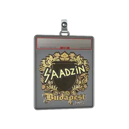 Sticker Slab | saadzin (Gold) | Budapest 2025