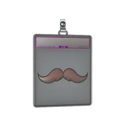 Sticker Slab | Mustachio (Foil)
